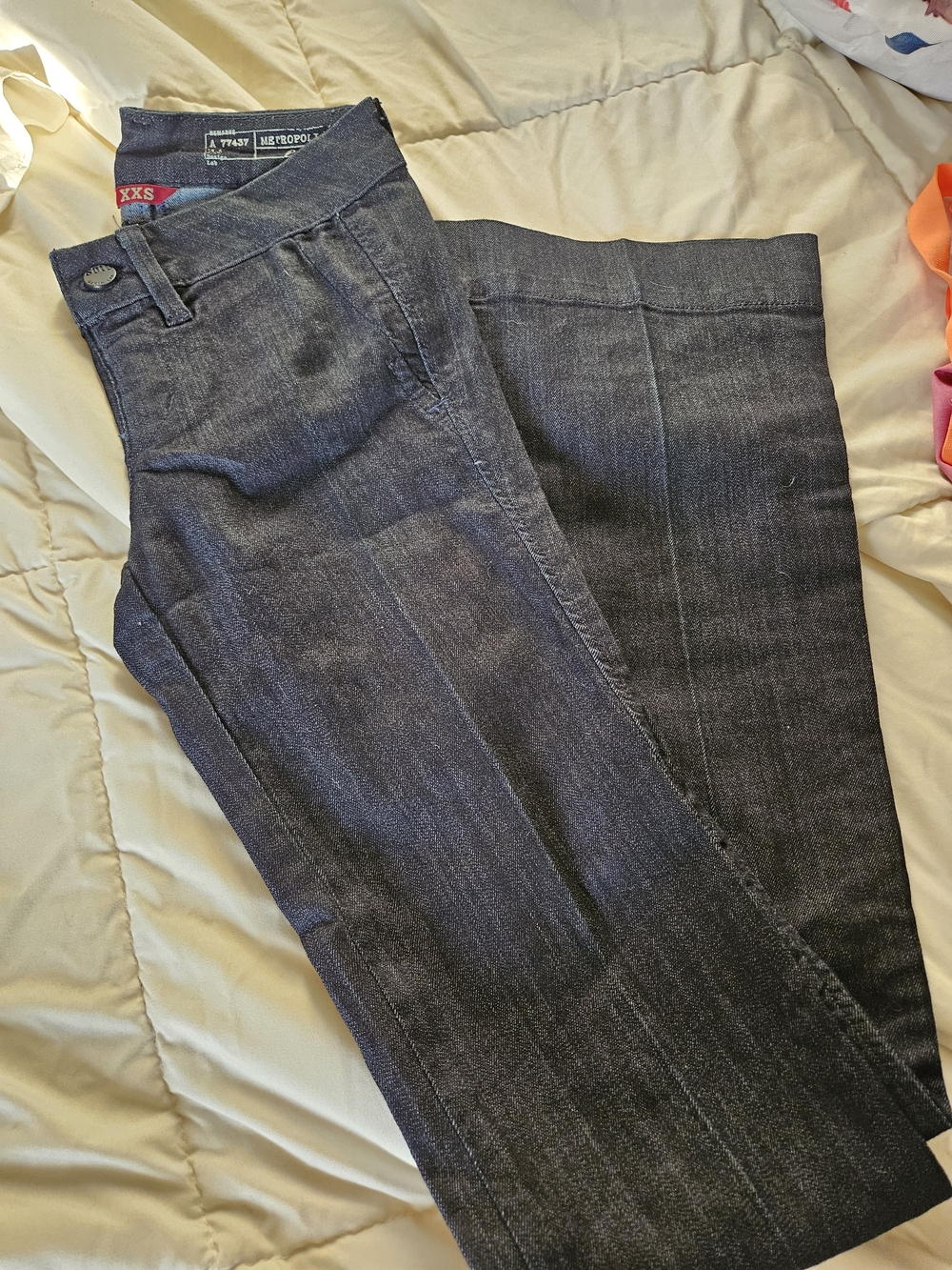 SOLD Design Lab Women's Dark Blue Boot-Cut Jeans
